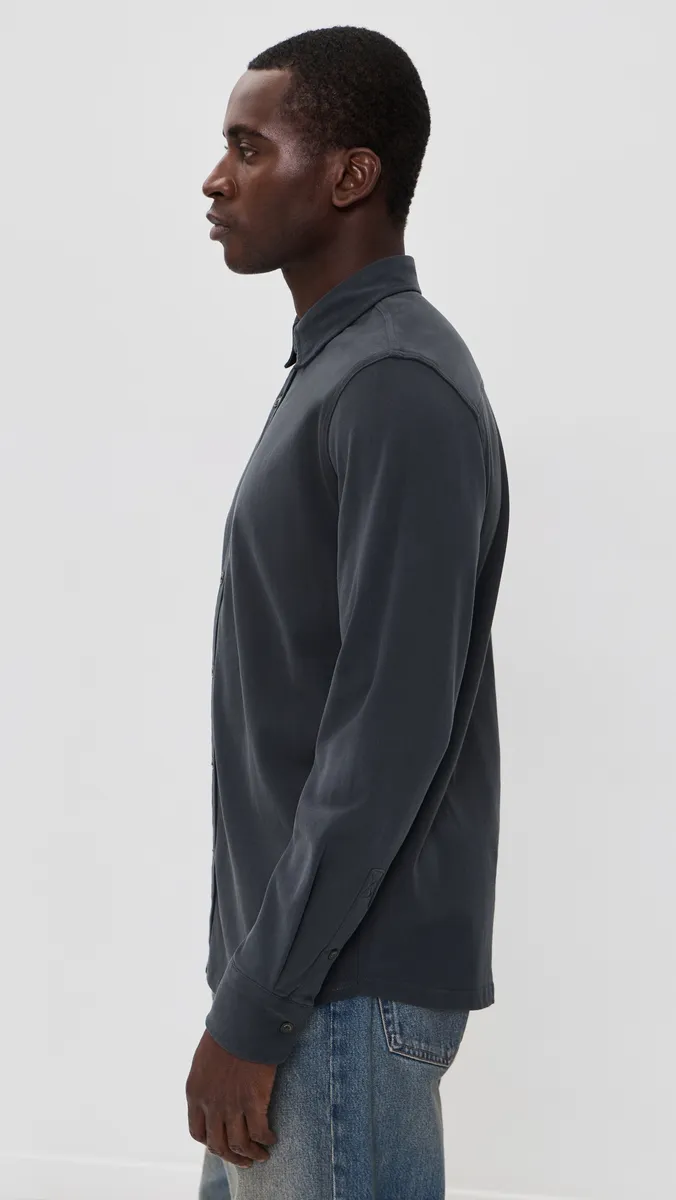 Marine Layer Luxe 250 Button Down Shirt | Thumbnail 4