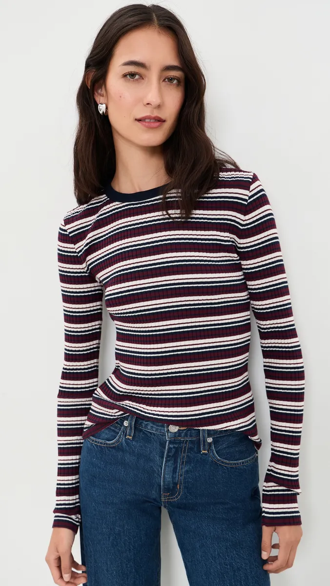 Madewell Ribbed Long-Sleeve Tee | Thumbnail 3 Madewell Ribbed Long-Sleeve Tee | Thumbnail 3