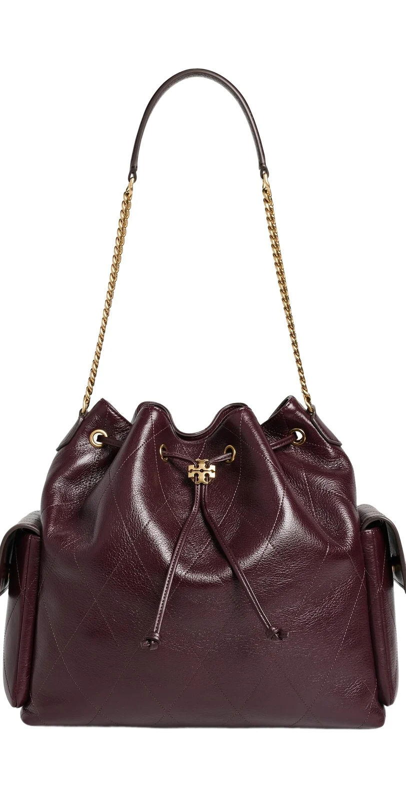 Charlie Quilted Large Drawstring Shoulder Bag Charlie Quilted Large Drawstring Shoulder Bag