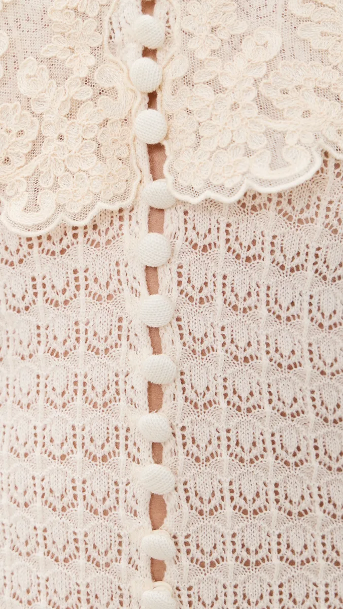 Sea Chandra Lace Long Sleeve Cape Cardigan | Thumbnail 6 Sea Chandra Lace Long Sleeve Cape Cardigan | Thumbnail 6