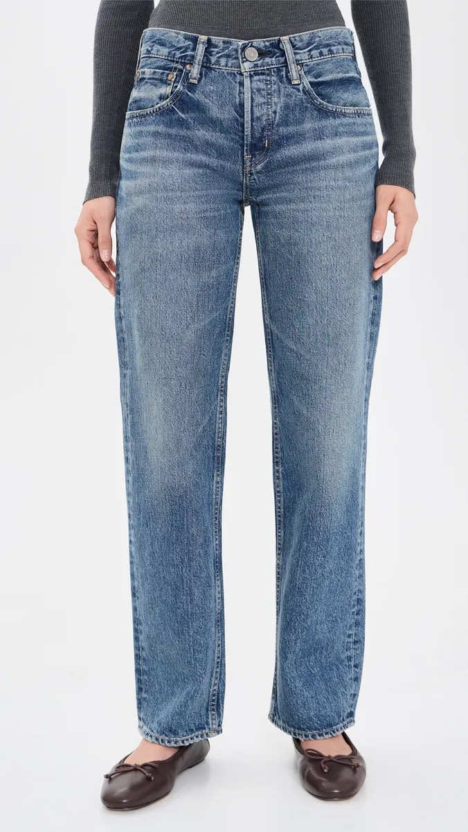 Moussy Vintage Clinton Straight Low Jeans | Thumbnail 2 Moussy Vintage Clinton Straight Low Jeans | Thumbnail 2