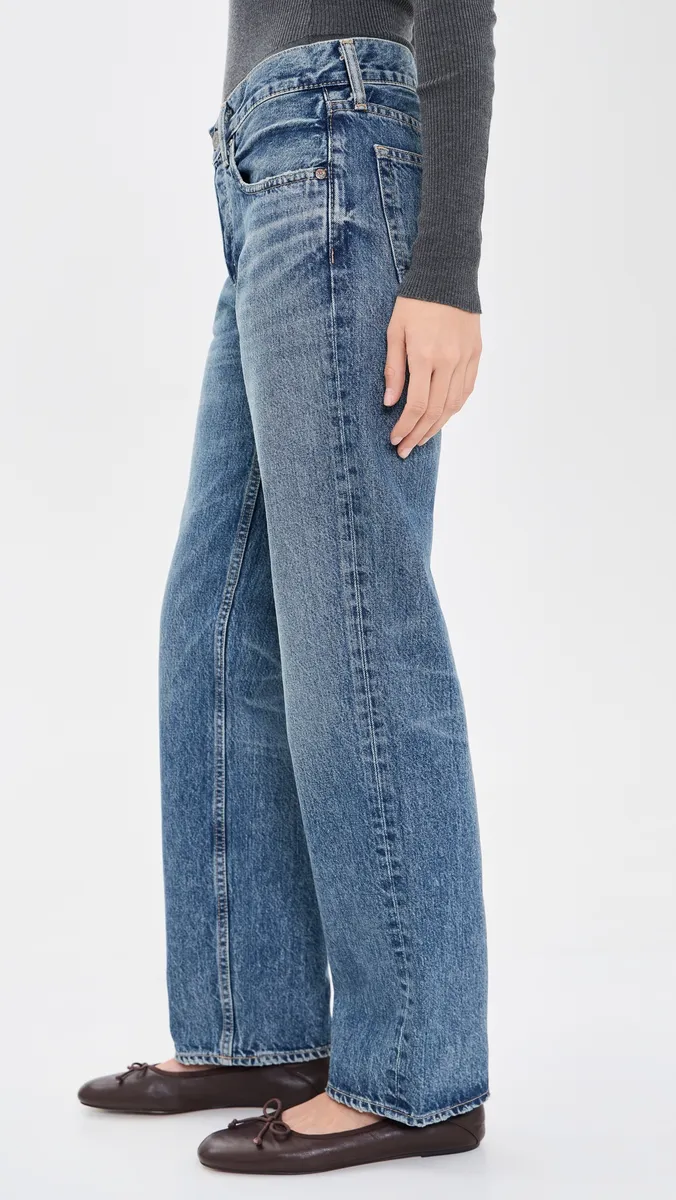 Moussy Vintage Clinton Straight Low Jeans | Thumbnail 4 Moussy Vintage Clinton Straight Low Jeans | Thumbnail 4