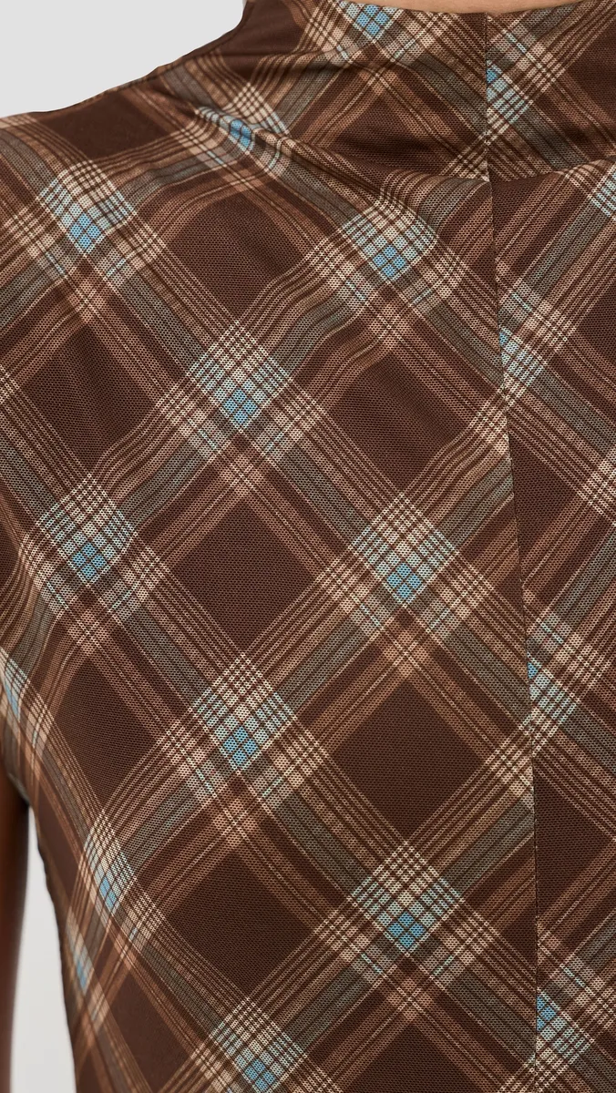 Another Girl Slinky Check Gidet Maxi Dress | Thumbnail 6 Another Girl Slinky Check Gidet Maxi Dress | Thumbnail 6