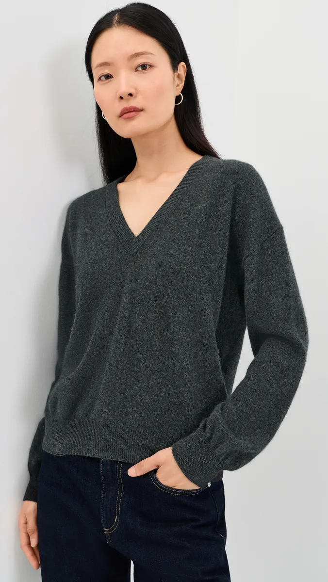Sablyn Kinsley Cashmere Relaxed V Neck Sweater | Thumbnail 2 Sablyn Kinsley Cashmere Relaxed V Neck Sweater | Thumbnail 2