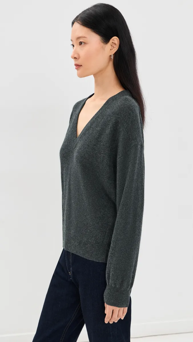 Sablyn Kinsley Cashmere Relaxed V Neck Sweater | Thumbnail 4 Sablyn Kinsley Cashmere Relaxed V Neck Sweater | Thumbnail 4