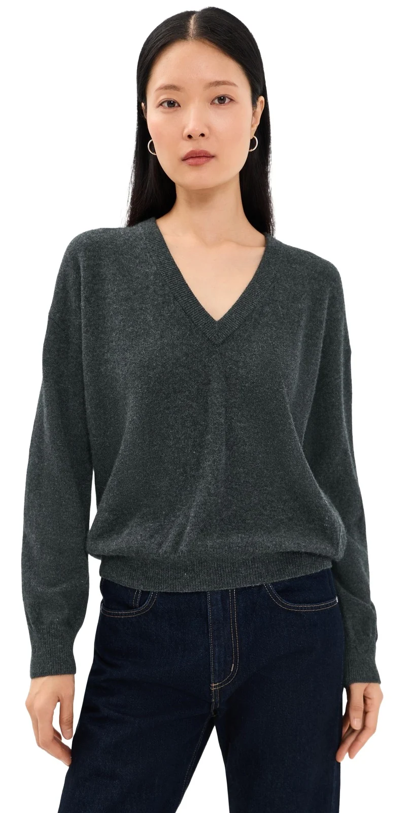 Kinsley Cashmere Relaxed V Neck Sweater Kinsley Cashmere Relaxed V Neck Sweater
