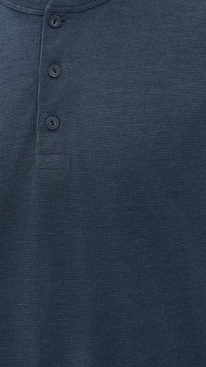 Faherty Long Sleeve Waffle Henley Tee | Thumbnail 6 Faherty Long Sleeve Waffle Henley Tee | Thumbnail 6