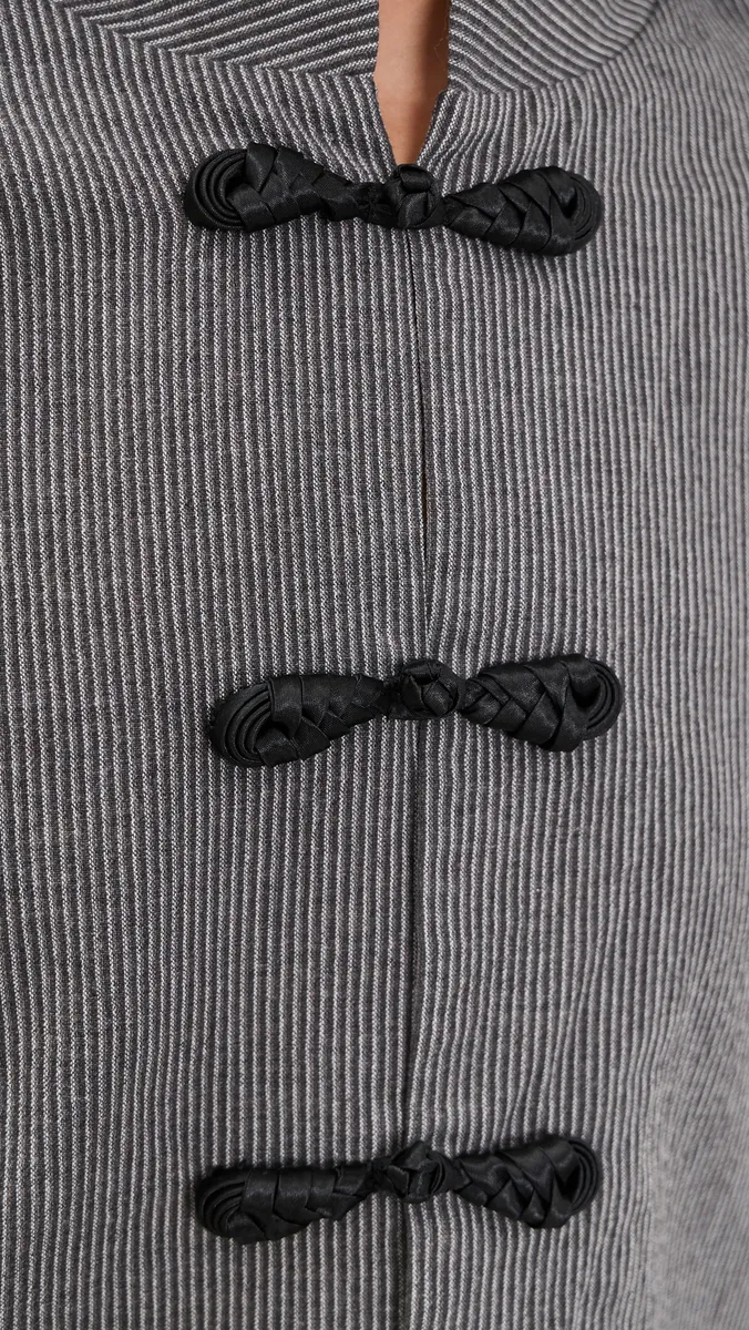 Another Girl Stripe Mandarin Collar Jacket | Thumbnail 6