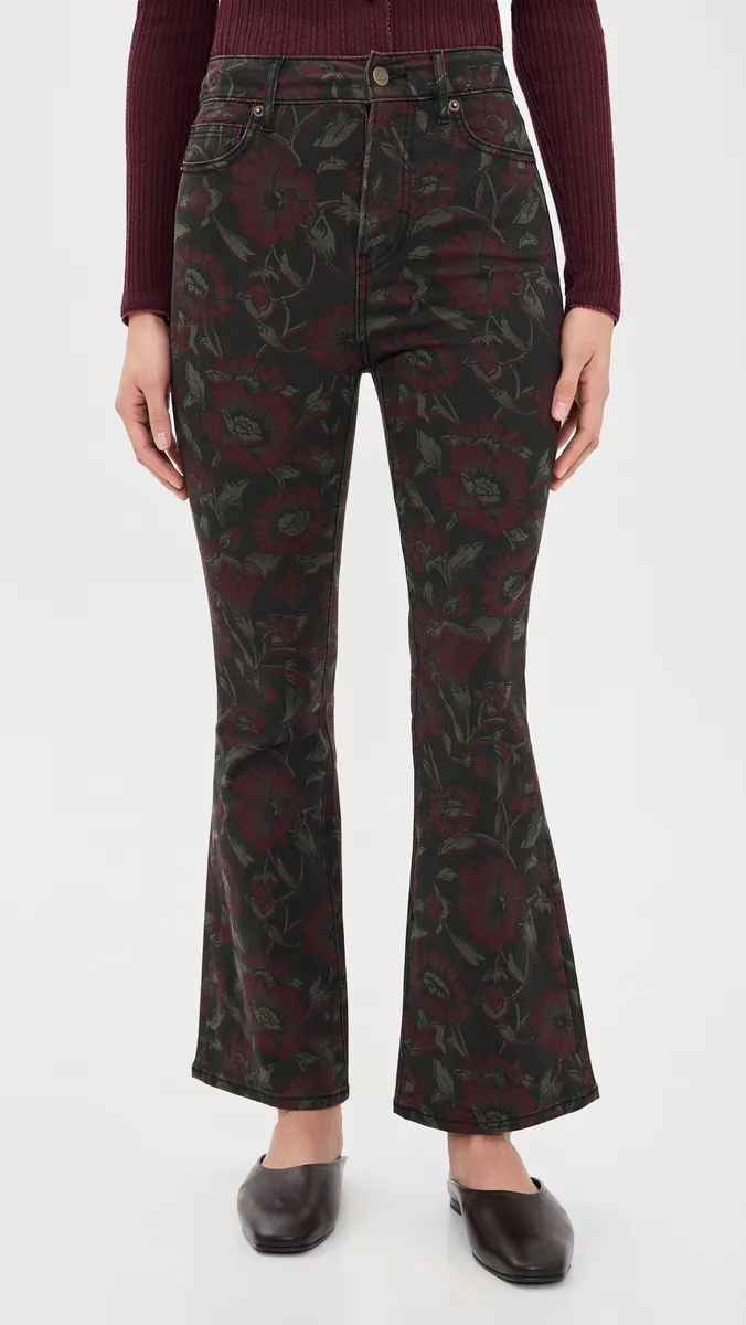 Veronica Beard Jean Carson Floral Jeans | Thumbnail 2 Veronica Beard Jean Carson Floral Jeans | Thumbnail 2