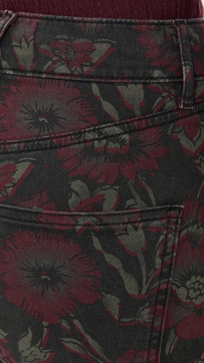 Veronica Beard Jean Carson Floral Jeans | Thumbnail 6 Veronica Beard Jean Carson Floral Jeans | Thumbnail 6
