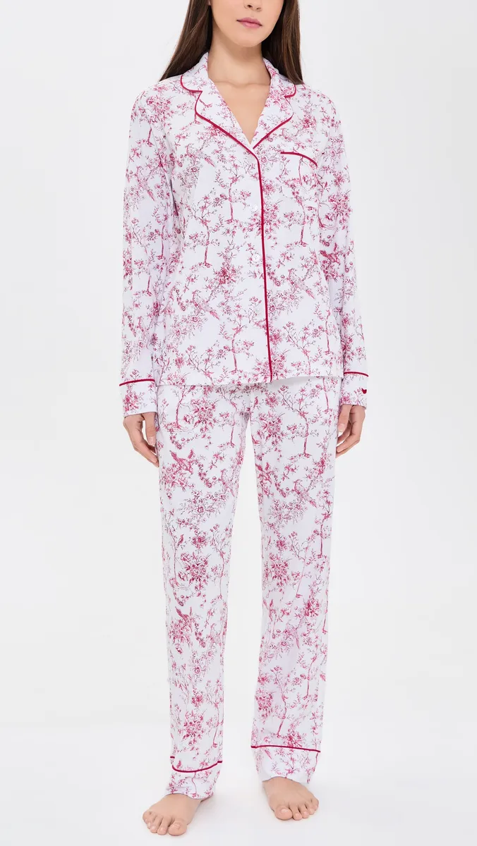 Petite Plume Pima Long Pajama Set | Thumbnail 2 Petite Plume Pima Long Pajama Set | Thumbnail 2