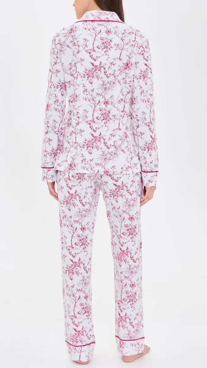 Petite Plume Pima Long Pajama Set | Thumbnail 3 Petite Plume Pima Long Pajama Set | Thumbnail 3