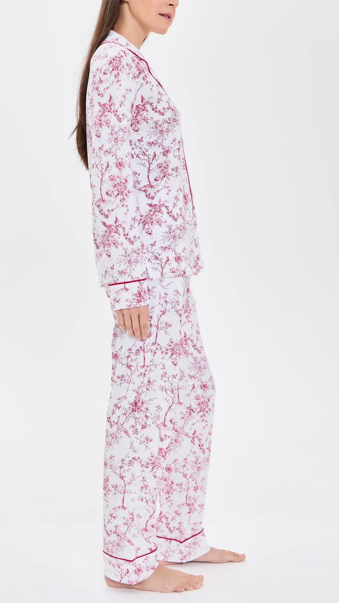 Petite Plume Pima Long Pajama Set | Thumbnail 4 Petite Plume Pima Long Pajama Set | Thumbnail 4