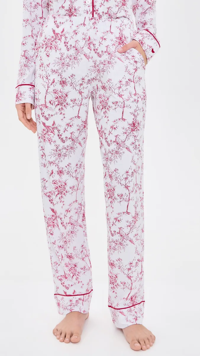 Petite Plume Pima Long Pajama Set | Thumbnail 5 Petite Plume Pima Long Pajama Set | Thumbnail 5