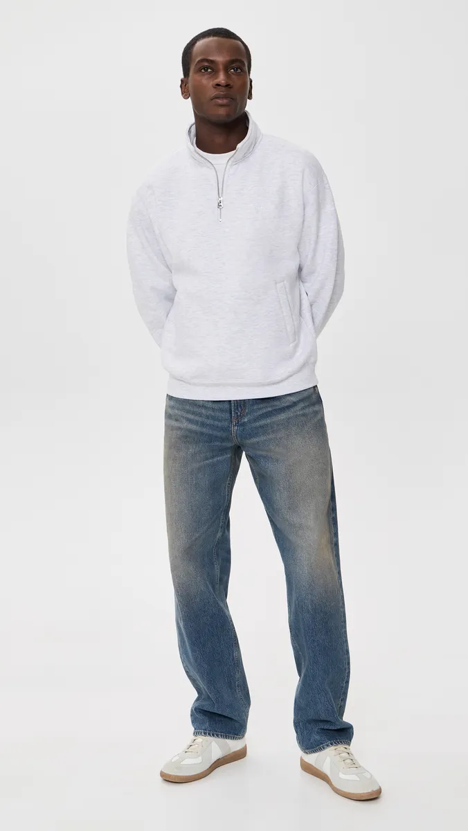 Obey Established Works Quarter Zip Sweatshirt | Thumbnail 5