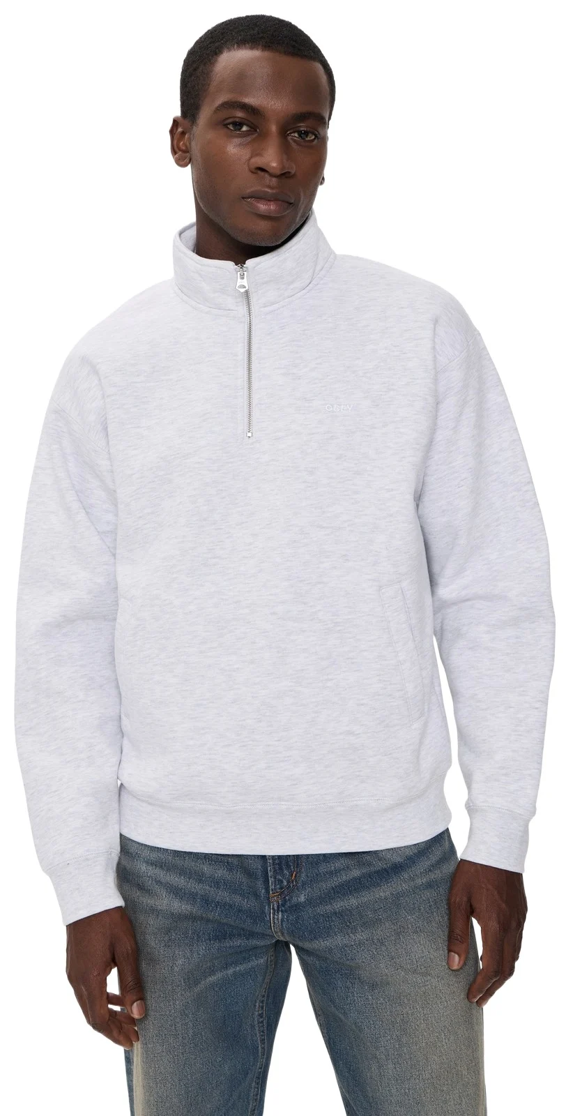 Obey Established Works Quarter Zip Sweatshirt