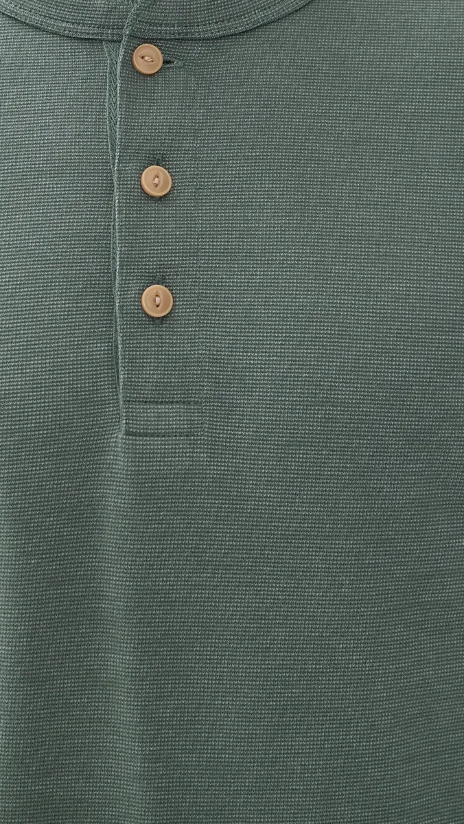 Faherty Long Sleeve Waffle Henley Tee | Thumbnail 6 Faherty Long Sleeve Waffle Henley Tee | Thumbnail 6