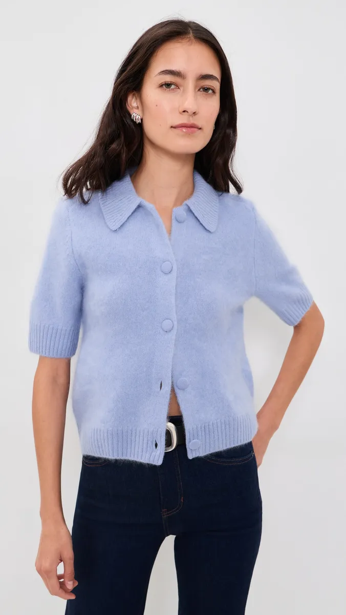 rag & bone Jada Brushed Cashmere Short Sleeve Cardigan | Thumbnail 2 rag & bone Jada Brushed Cashmere Short Sleeve Cardigan | Thumbnail 2