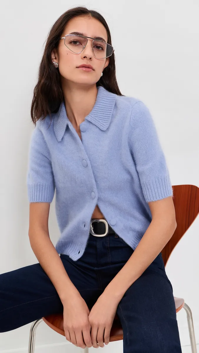 rag & bone Jada Brushed Cashmere Short Sleeve Cardigan | Thumbnail 6 rag & bone Jada Brushed Cashmere Short Sleeve Cardigan | Thumbnail 6