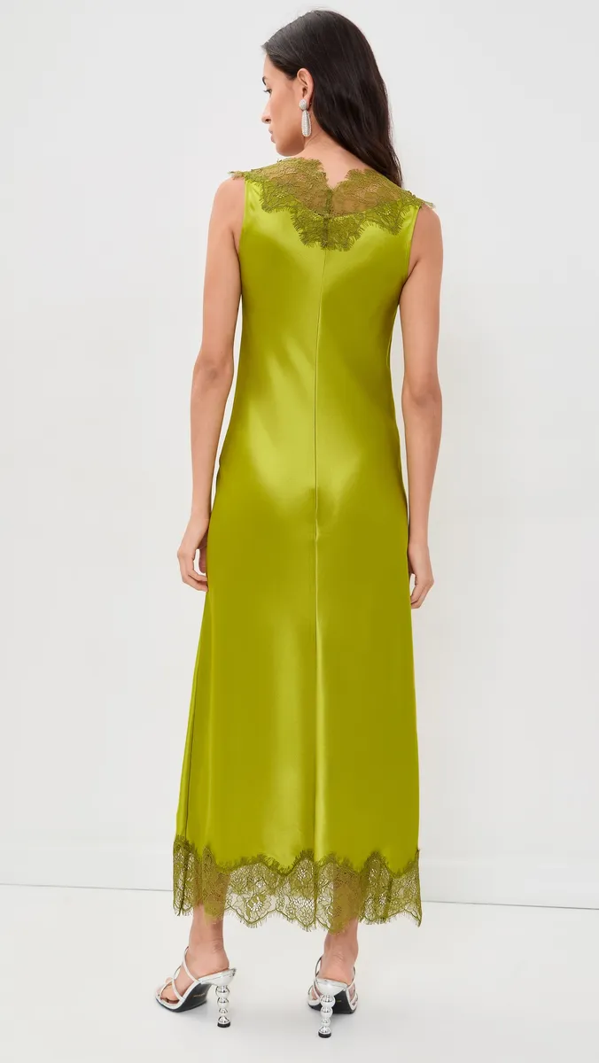 SIMONMILLER Bea Satin Lace Midi Dress | Thumbnail 3 SIMONMILLER Bea Satin Lace Midi Dress | Thumbnail 3