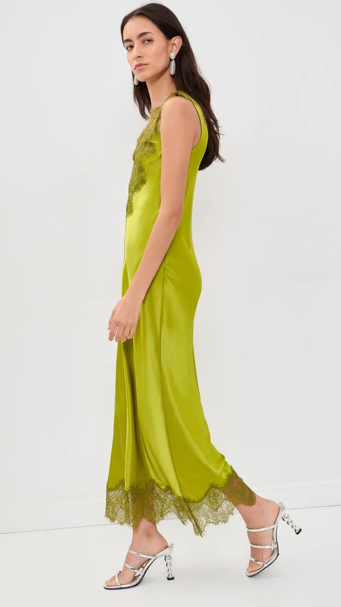 SIMONMILLER Bea Satin Lace Midi Dress | Thumbnail 4 SIMONMILLER Bea Satin Lace Midi Dress | Thumbnail 4