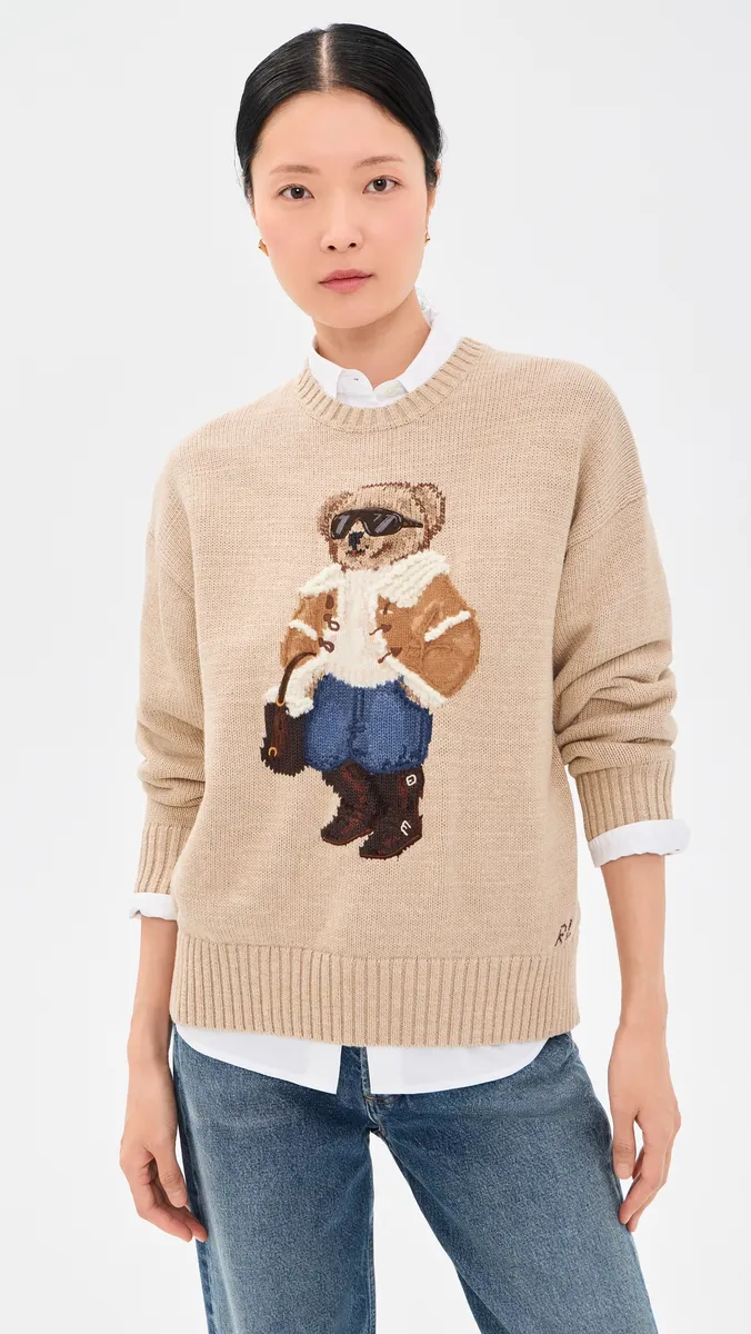 Polo Ralph Lauren Winter Polo Bear Crew Sweater | Thumbnail 2