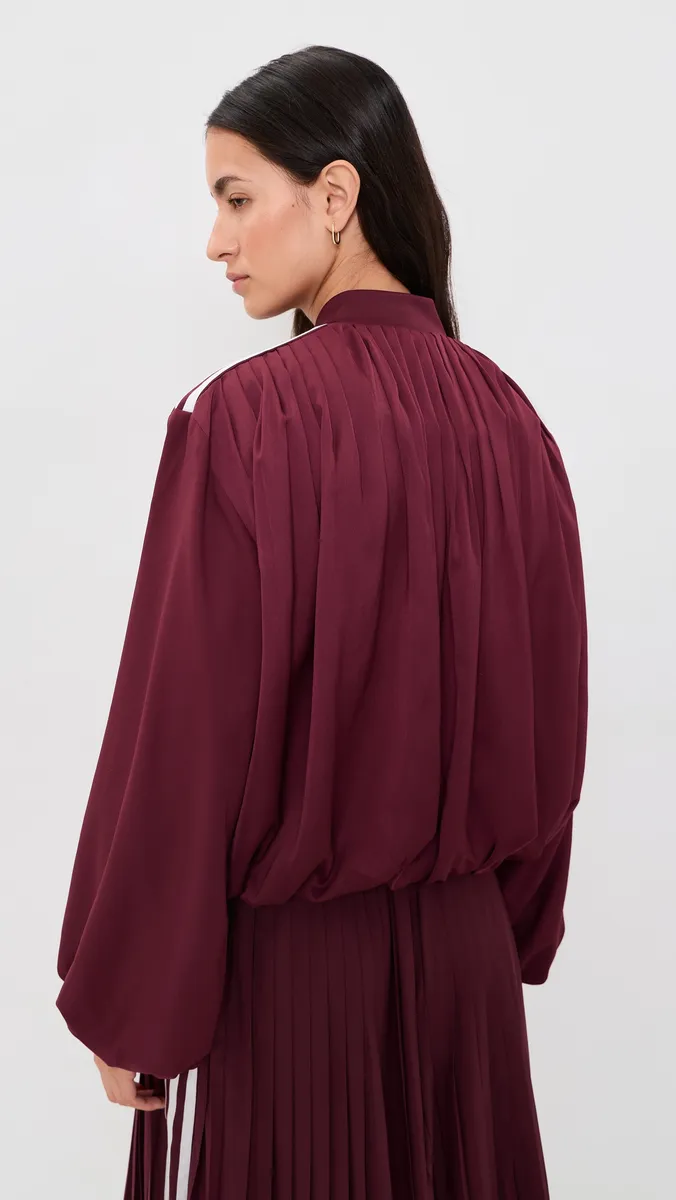 Adidas Satin Pleated Track Jacket | Thumbnail 3 Adidas Satin Pleated Track Jacket | Thumbnail 3