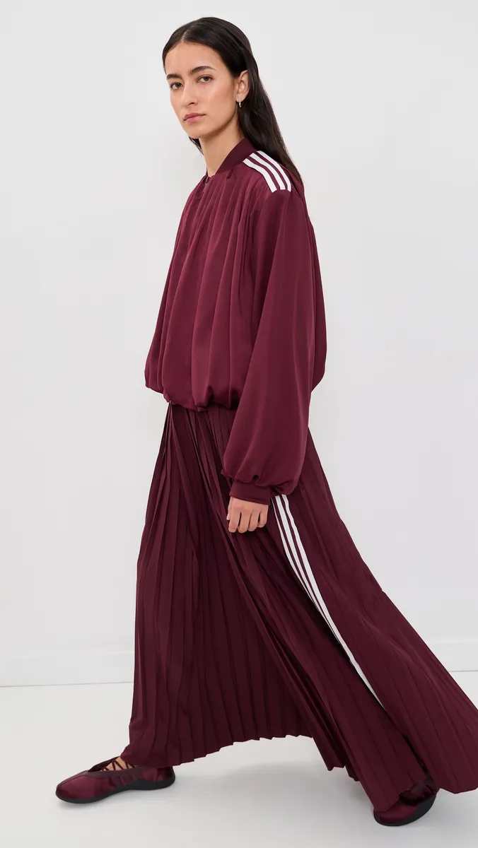 Adidas Satin Pleated Track Jacket | Thumbnail 4 Adidas Satin Pleated Track Jacket | Thumbnail 4