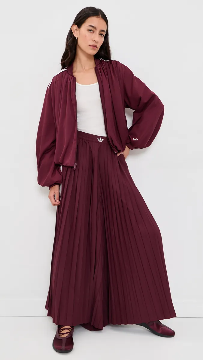 Adidas Satin Pleated Track Jacket | Thumbnail 5 Adidas Satin Pleated Track Jacket | Thumbnail 5