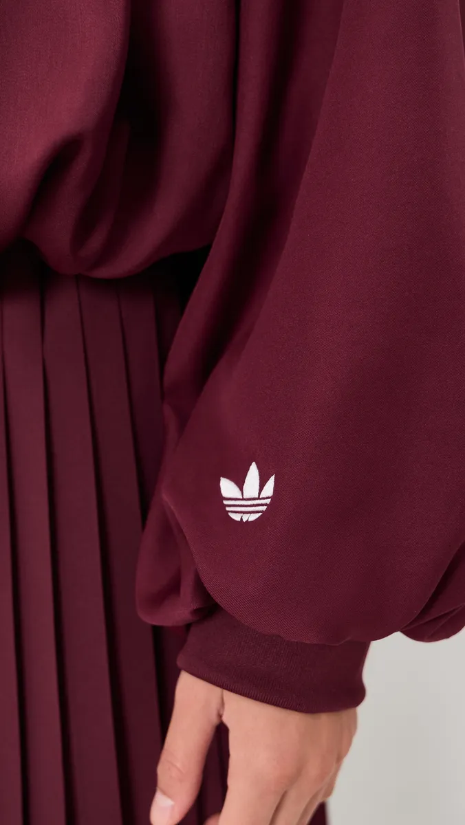 Adidas Satin Pleated Track Jacket | Thumbnail 6 Adidas Satin Pleated Track Jacket | Thumbnail 6