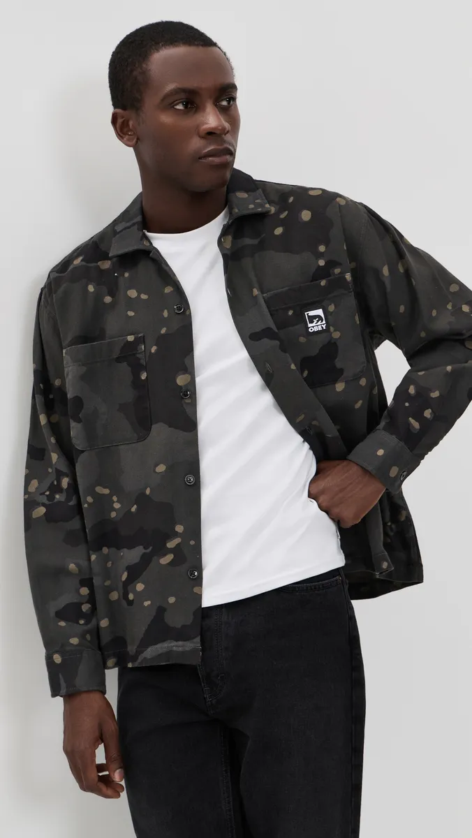Obey Desert Camo Flannel Overshirt | Thumbnail 2 Obey Desert Camo Flannel Overshirt | Thumbnail 2