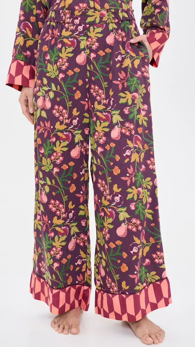 Printfresh Pomme & Poire Satin Soho Pajama Set | Thumbnail 5 Printfresh Pomme & Poire Satin Soho Pajama Set | Thumbnail 5