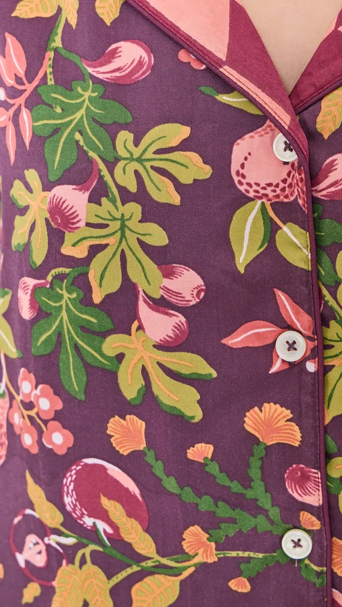 Printfresh Pomme & Poire Satin Soho Pajama Set | Thumbnail 6 Printfresh Pomme & Poire Satin Soho Pajama Set | Thumbnail 6