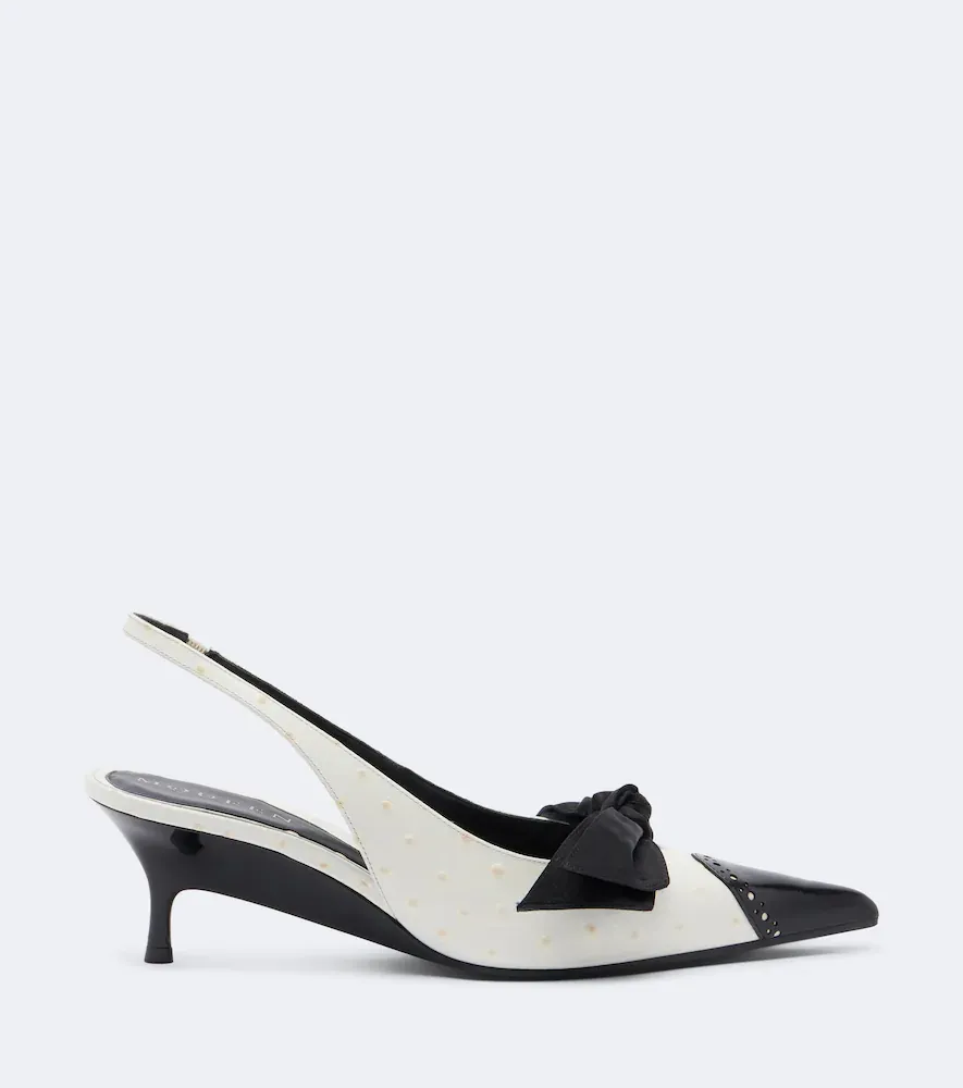 Alexander McQueen Koko bow-detail leather slingback pumps | Thumbnail 2 Alexander McQueen Koko bow-detail leather slingback pumps | Thumbnail 2