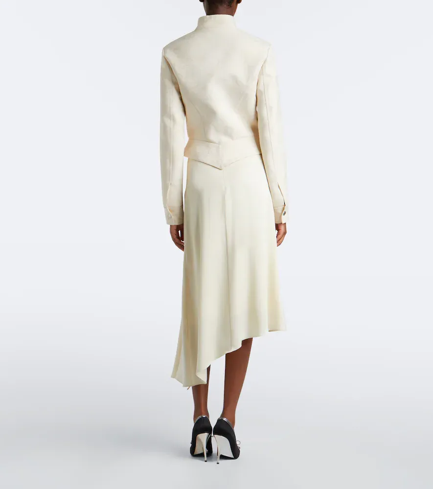 Alexander McQueen Asymmetric midi skirt | Thumbnail 4 Alexander McQueen Asymmetric midi skirt | Thumbnail 4