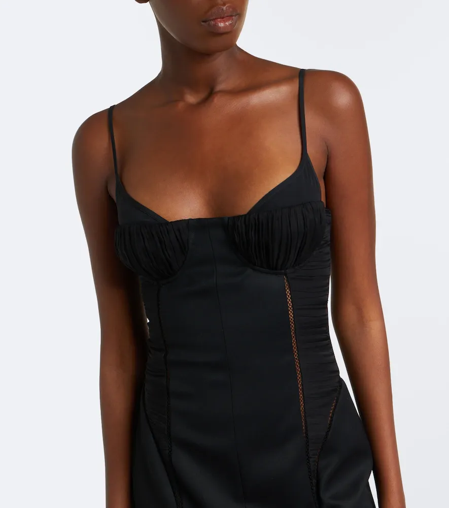 Alexander McQueen Paneled ruched wool cocktail dress | Thumbnail 5 Alexander McQueen Paneled ruched wool cocktail dress | Thumbnail 5