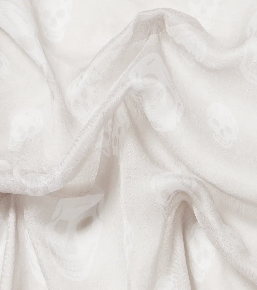 Alexander McQueen Skull silk chiffon scarf | Thumbnail 3 Alexander McQueen Skull silk chiffon scarf | Thumbnail 3
