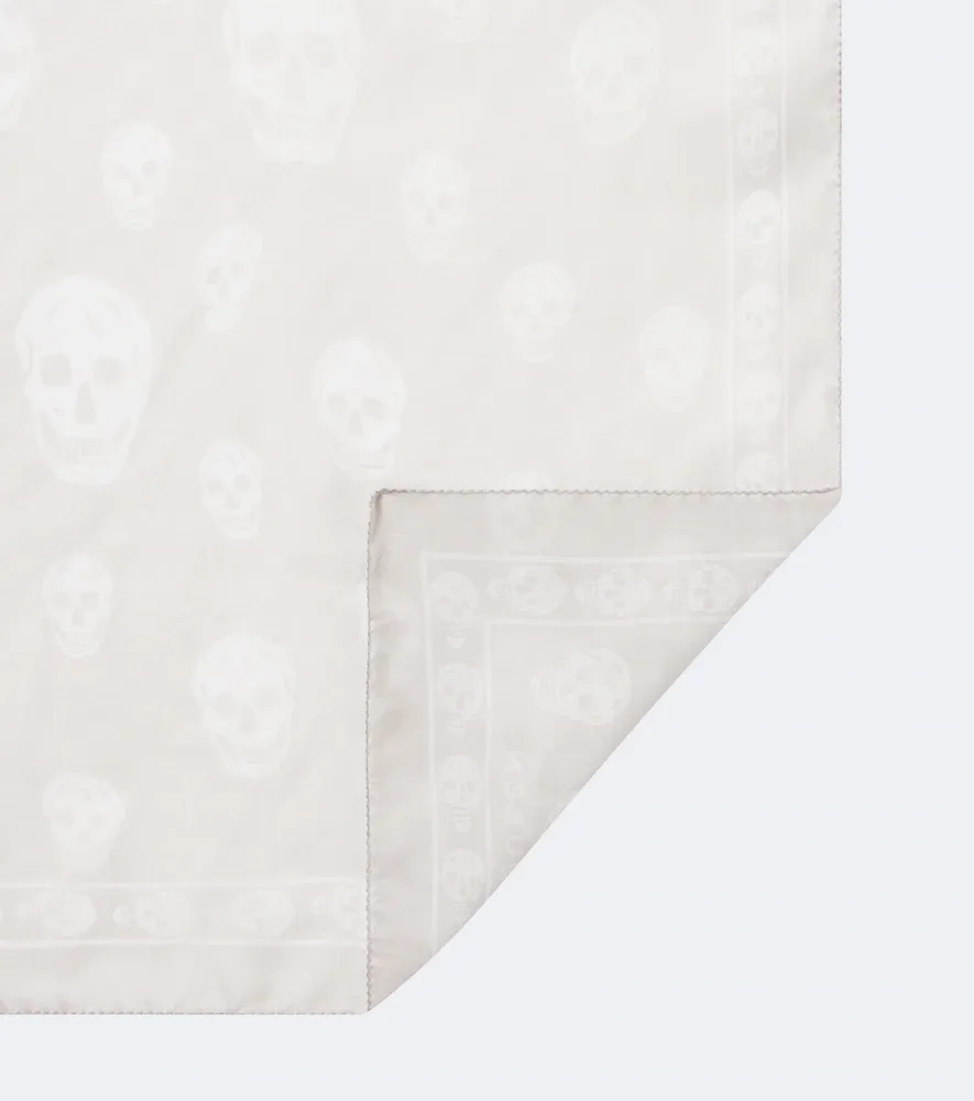 Alexander McQueen Skull silk chiffon scarf | Thumbnail 4 Alexander McQueen Skull silk chiffon scarf | Thumbnail 4