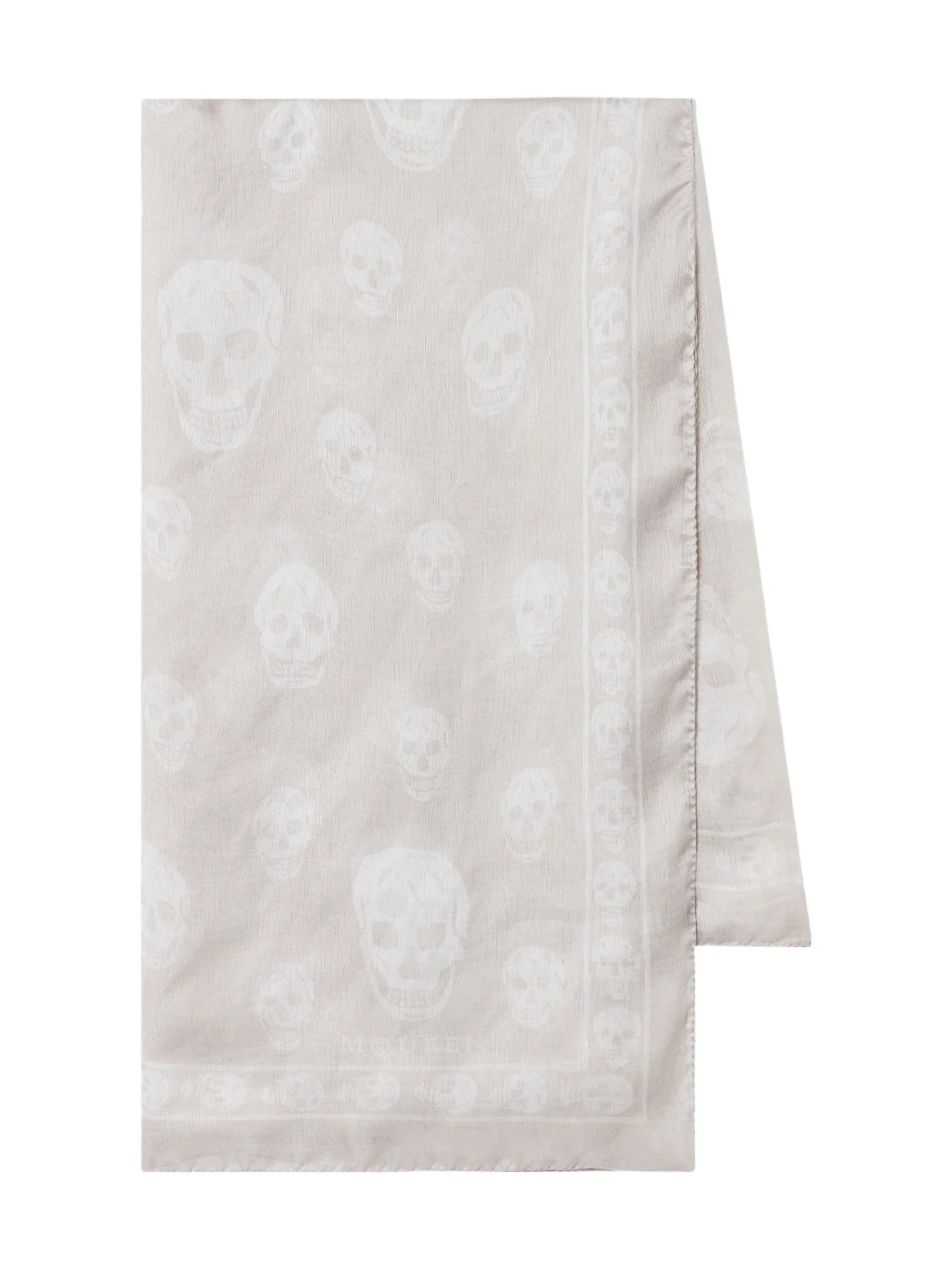 Alexander McQueen Skull silk chiffon scarf