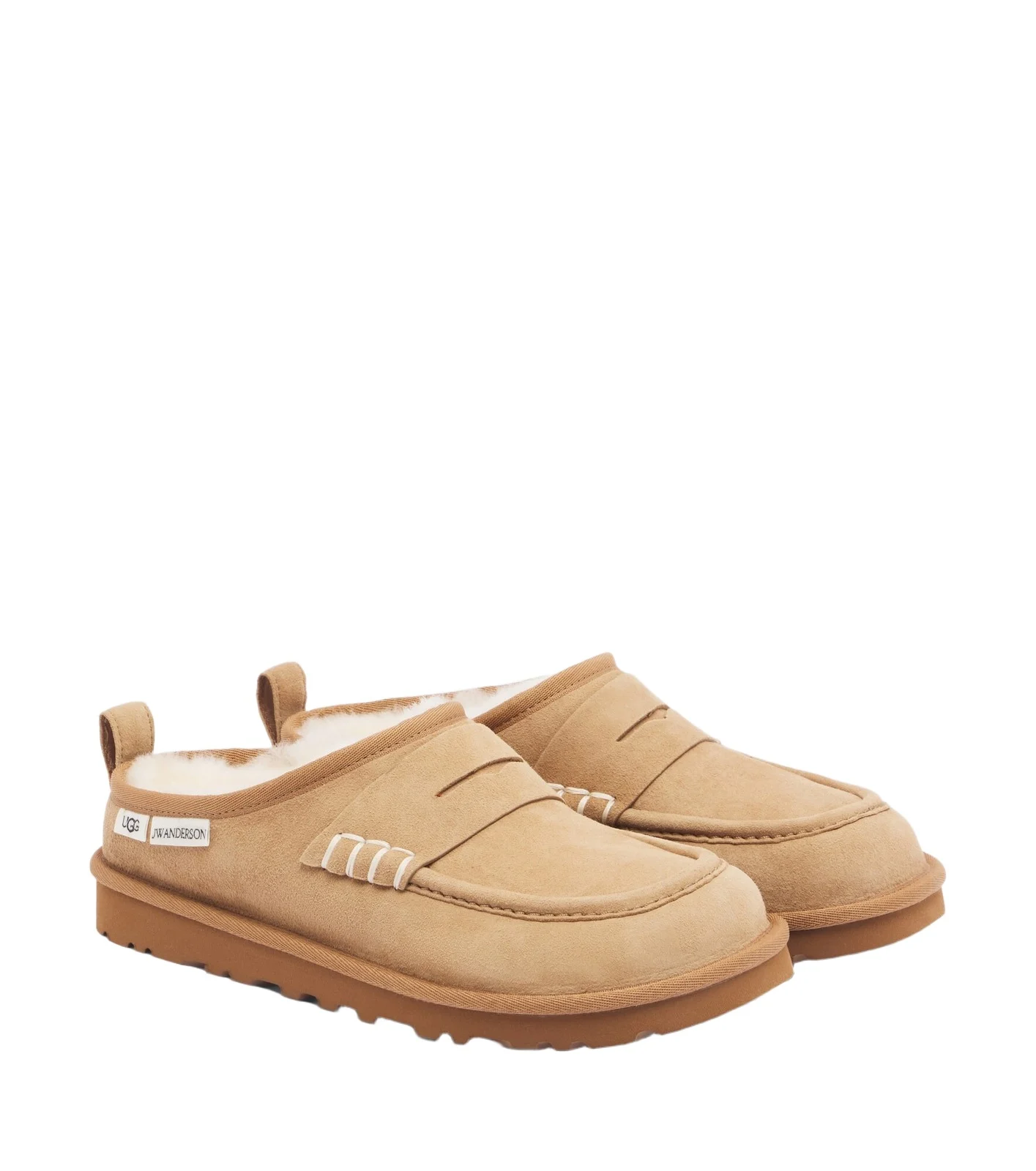 JW Anderson x UGG shearling-lined suede mules