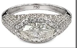 1.95ct Diamond 18K Gold Cluster Ring 1.95ct Diamond 18K Gold Cluster Ring