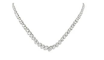 10.52ct Diamond 18K Gold Graduated Tennis Necklace 10.52ct Diamond 18K Gold Graduated Tennis Necklace