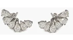 2.36ct Diamond 14K Gold Climber Earrings 2.36ct Diamond 14K Gold Climber Earrings
