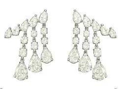 3.69ct Diamond 18K Gold Cascade Earrings 3.69ct Diamond 18K Gold Cascade Earrings