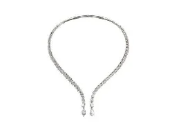 7.35ct Diamond 14K Gold Choker Necklace 7.35ct Diamond 14K Gold Choker Necklace