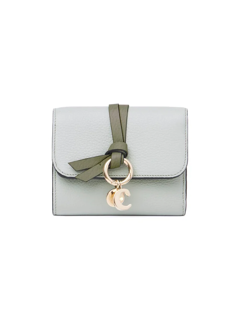 Chloé Small Alphabet tri-fold in grained leather