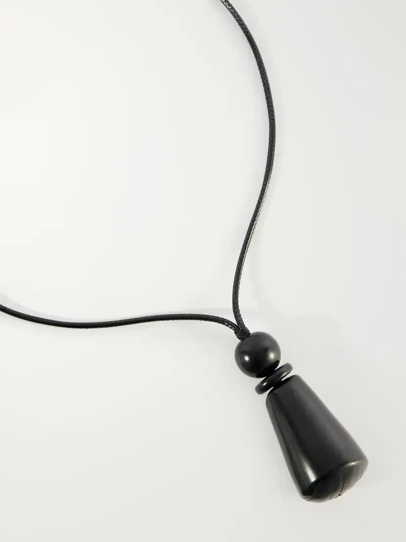 Hunting Season The Tagua Cone Seed And Leather Necklace - Black | Thumbnail 4 Hunting Season The Tagua Cone Seed And Leather Necklace - Black | Thumbnail 4