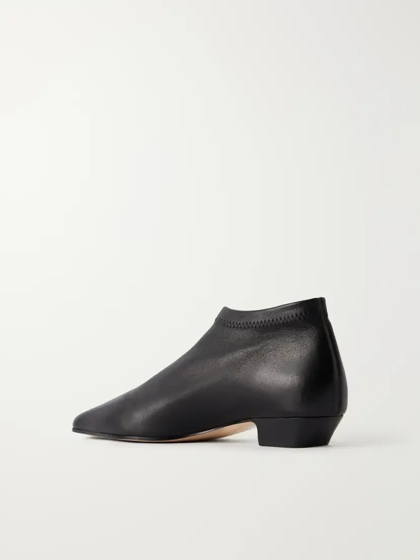 Jamie Haller The Stretch Low Paneled Leather Ankle Boots | Thumbnail 3 Jamie Haller The Stretch Low Paneled Leather Ankle Boots | Thumbnail 3