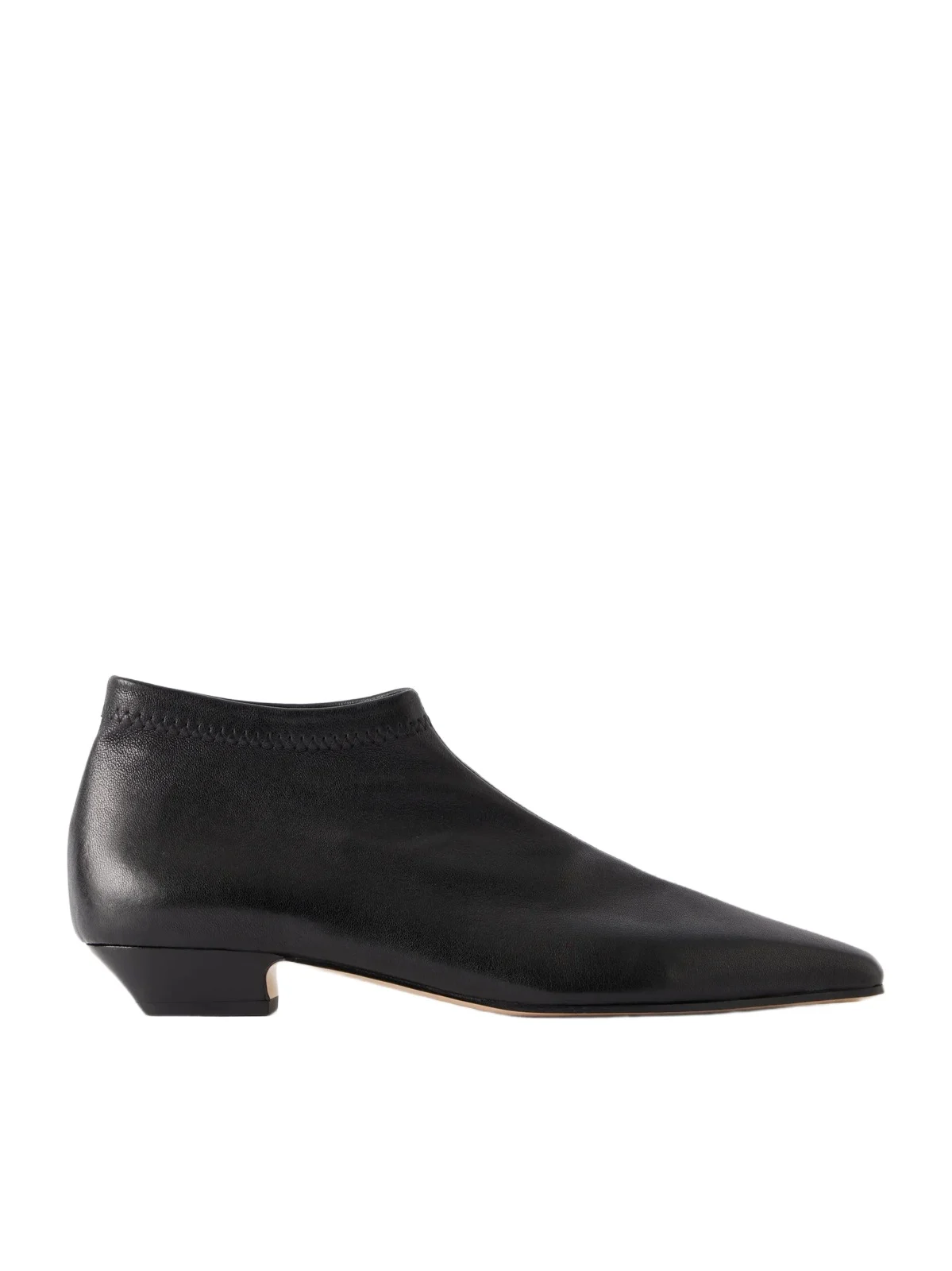 Jamie Haller The Stretch Low Paneled Leather Ankle Boots