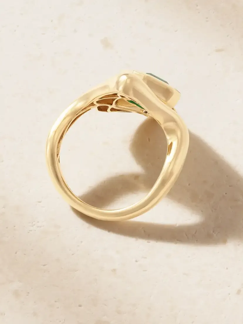 SHAY Zar 18-karat Gold, Emerald And Diamond Pinky Ring | Thumbnail 3 SHAY Zar 18-karat Gold, Emerald And Diamond Pinky Ring | Thumbnail 3
